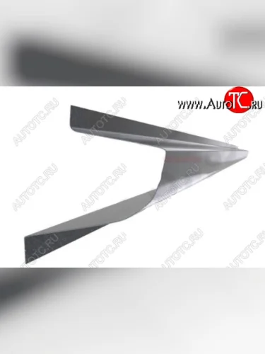 Левый металлический ремонтный порог (полнопрофильный, до уплотнителя) VSEPOROGI Peugeot 1007 (2004-2009)