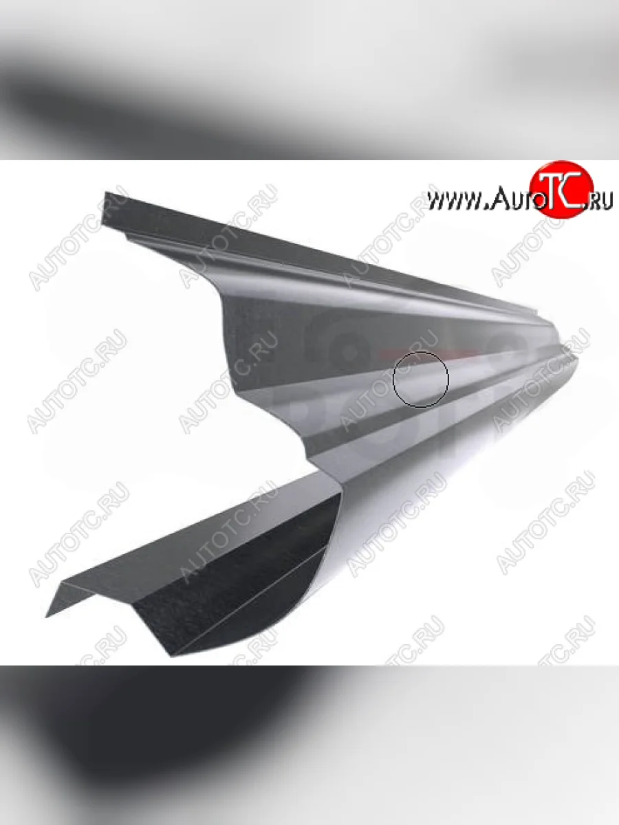 Левый металлический ремонтный порог (полнопрофильный, до уплотнителя) VSEPOROGI Peugeot 408  дорестайлинг (2010-2017)  в Перми Пермском крае