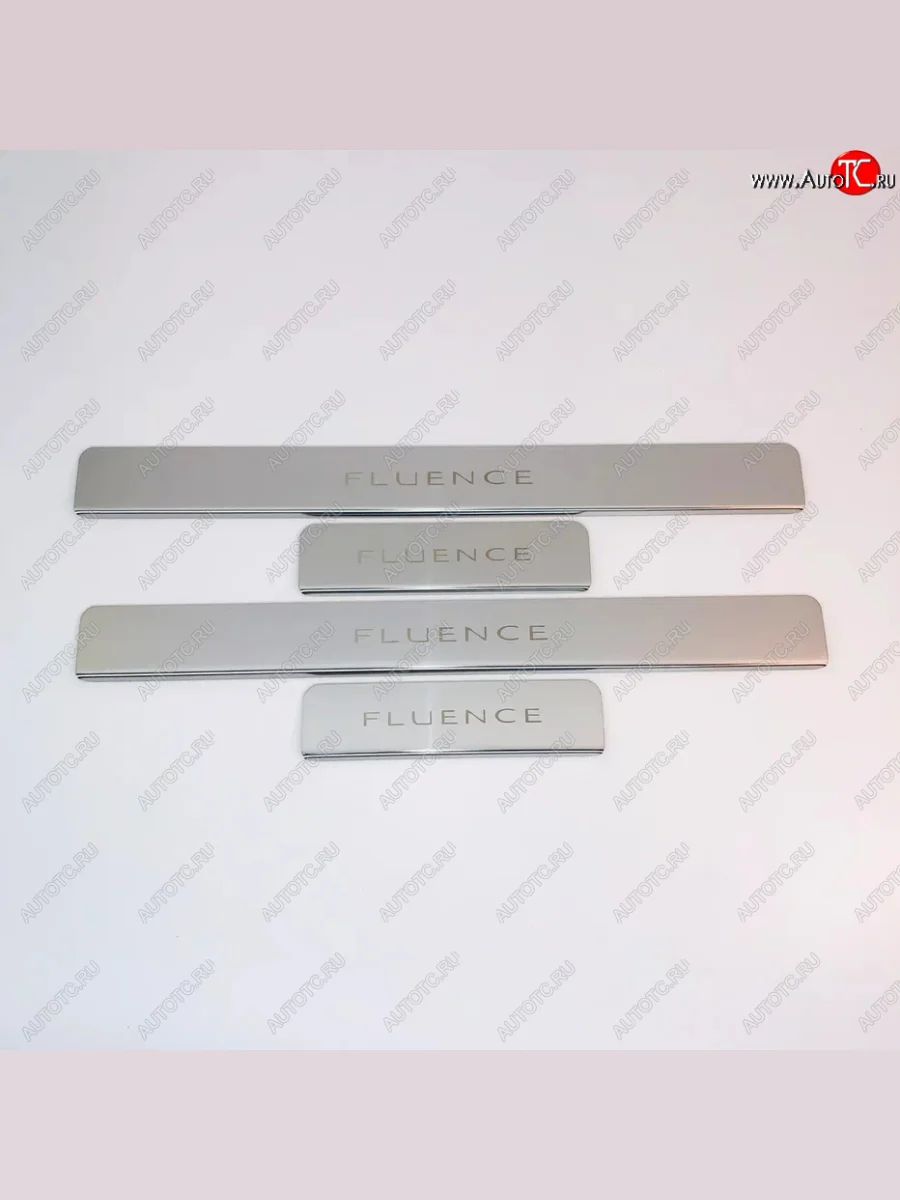 Накладки порожков салона INOX Renault Fluence рестайлинг (2012-2016) (Нержавеющая сталь)  в Керчи Республика Крым