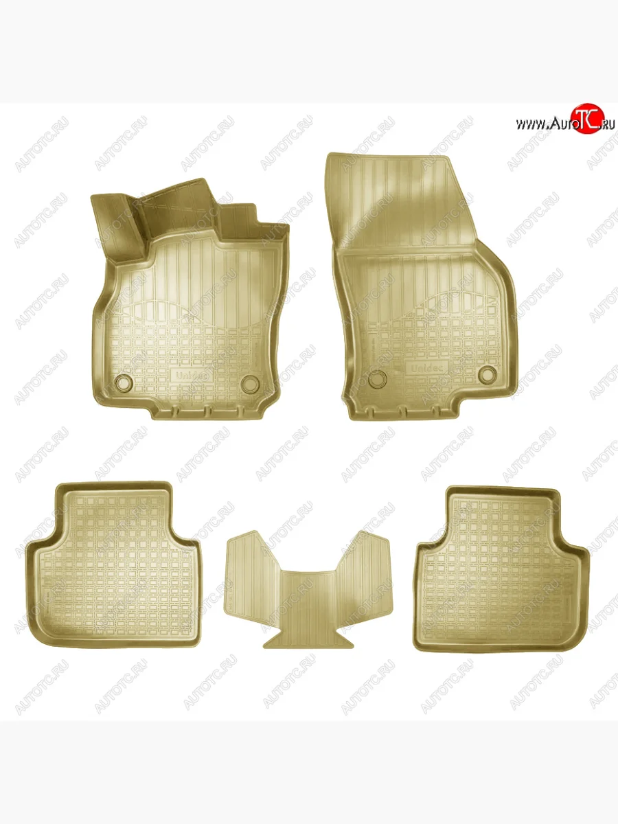 Коврики салона Norplast Unidec Audi Q3 F3 (2018-2022) (Бежевый)  с доставкой в г. Керчь