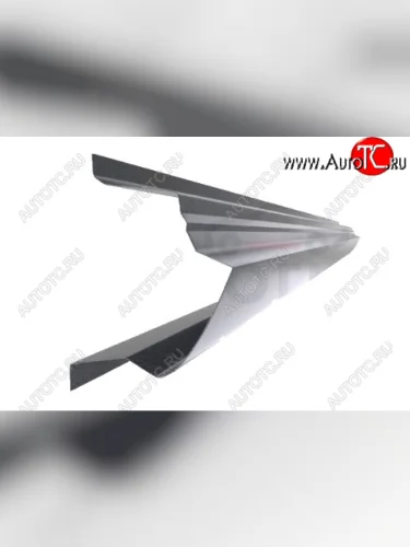 Правый металлический ремонтный порог (полнопрофильный, до уплотнителя) VSEPOROGI Toyota Yaris  XP90 (2005-2010) дорестайлинг, хэтчбэк 3 дв., рестайлинг, хэтчбэк 3 дв.