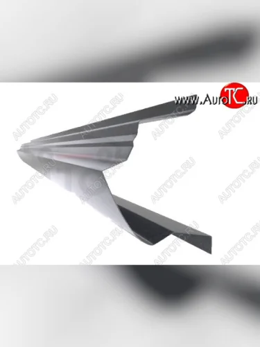 Правый металлический ремонтный порог (полнопрофильный, до уплотнителя) VSEPOROGI Toyota Yaris  XP90 (2005-2010) дорестайлинг, хэтчбэк 3 дв., рестайлинг, хэтчбэк 3 дв.