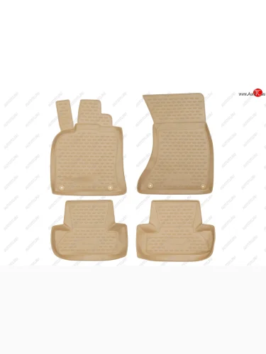 Комплект ковриков салона Element (полиуретан) (Бежевый) Audi Q5 8R дорестайлинг (2008-2012)