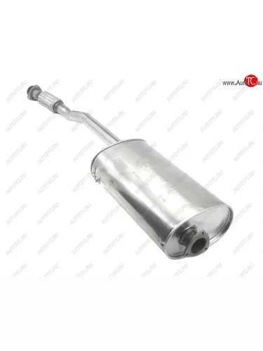 Глушитель UAZ (Евро-3/4, нержавейка, н/о с гофрой, под электр. РК) Уаз Патриот 3163 5-дв. 1-ый рестайлинг (2014-2016)