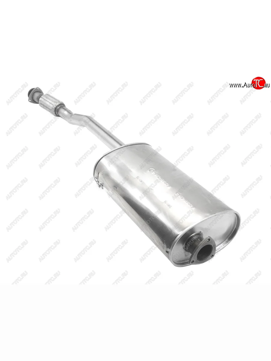 Глушитель UAZ (Евро-3/4, нержавейка, н/о с гофрой, под электр. РК) Уаз Патриот 3163 5-дв. 1-ый рестайлинг (2014-2016)  с доставкой в г. Керчь