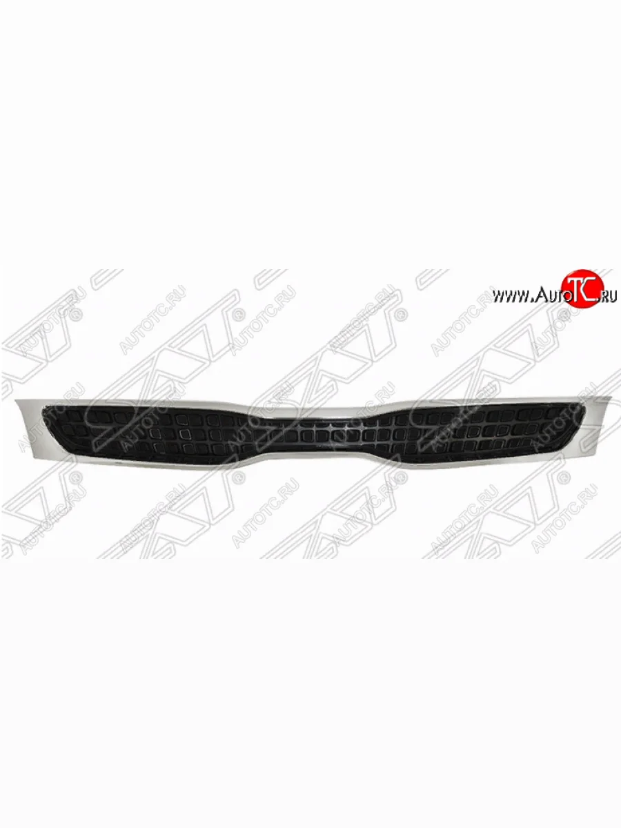 Решетка радиатора SAT KIA Rio X-line (2017-2021) (Хром/черная)  в Керчи Республика Крым