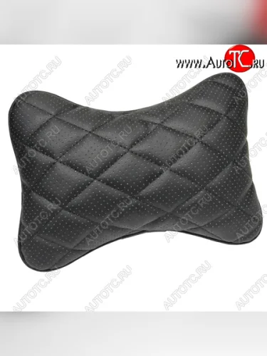 Подушка-косточка Lord Autofashion Ромб (Илана+Орегон) Ford S-Max 1 дорестайлинг (2006-2010) (Черный + Черный + Серый)