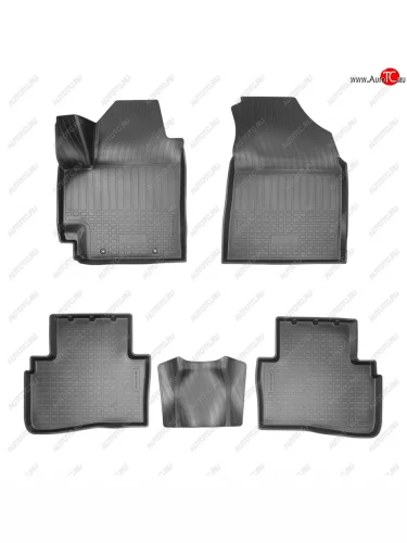 Коврики салона Norplast Unidec 3D (Черные) Hyundai Creta SU (2020-2022)