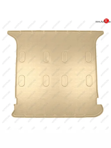 Коврик багажника Norplast Unidec (5 мест) (бежевый) Seat Alhambra 7M рестайлинг (2000-2010)