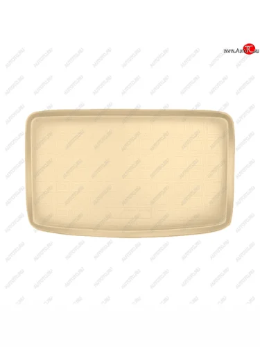 Коврик багажника Norplast Unidec (7 мест разложенный 3-й ряд) (бежевый) Volkswagen Sharan MK2,7N дорестайлинг (2010-2015)