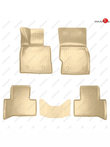 Коврики салона Norplast Unidec (бежевый) Alfa Romeo Stelvio 949 дорестайлинг (2016-2023)