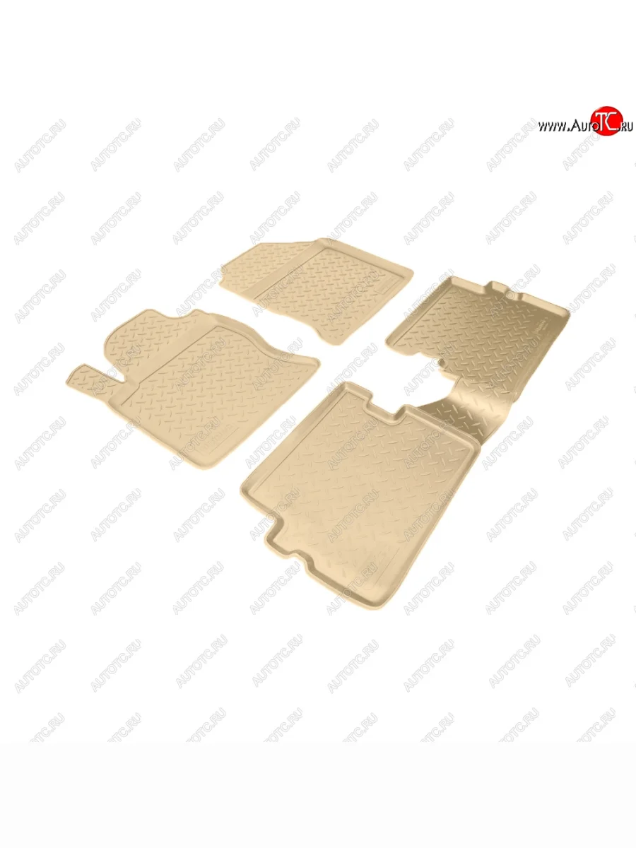 Коврики салона Norplast Unidec Ford Focus 1 хэтчбэк 3 дв. дорестайлинг (1998-2002) (бежевые)  с доставкой в г. Керчь