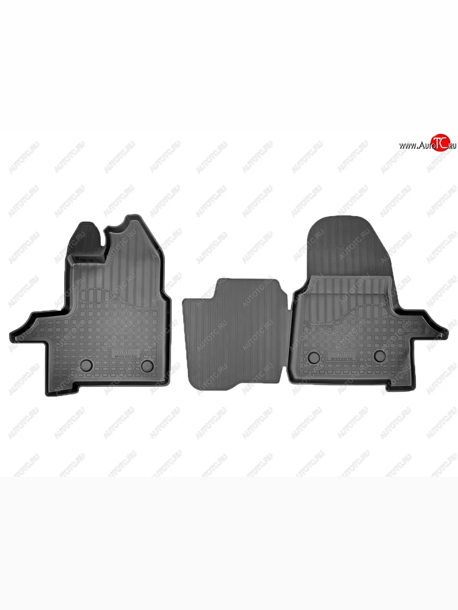 Коврики салона Norplast Unidec Ford Transit 4  рестайлинг (2020-2025) (Черные)  в Керчи Республика Крым