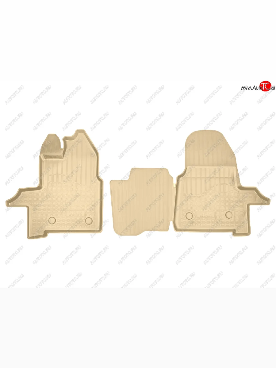 Коврики салона Norplast Unidec Ford Transit 4  рестайлинг (2020-2025) (бежевые)  в Керчи Республика Крым