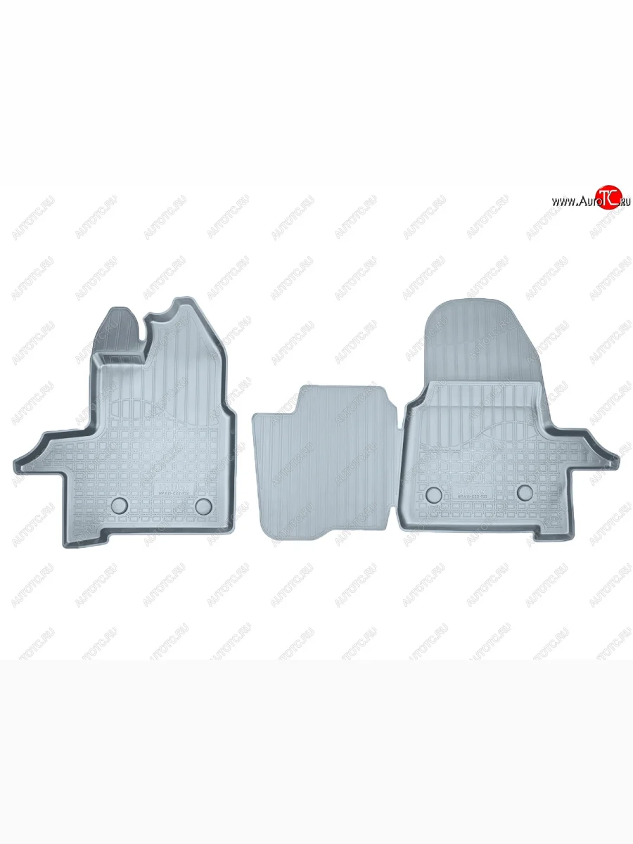 Коврики салона Norplast Unidec Ford Transit 4  рестайлинг (2020-2025) (серые)  в Керчи Республика Крым