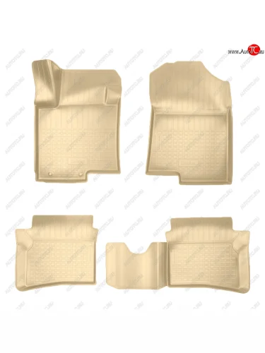 Коврики салона Norplast Unidec (бежевые) Hyundai Bayon BC3 (2021-2025)