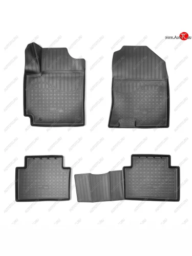 Коврики салона Norplast Unidec (ДВС, Североамериканский рынок) (черные) Hyundai Kona  OS (2017-2021) дорестайлинг