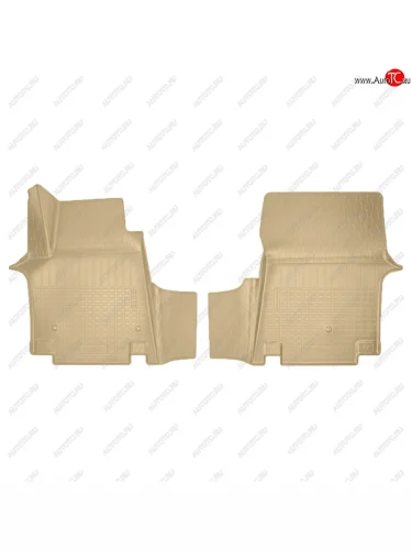 Коврики салона Norplast Unidec (1 ряд 8 мест) (бежевые) Hyundai Staria US4 (2021-2022)