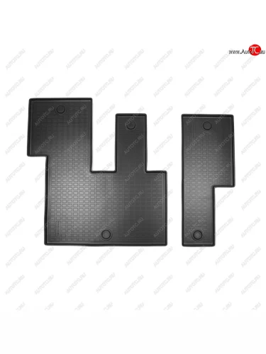Коврики салона Norplast Unidec (3 ряд 8 мест) (черные) Hyundai Staria US4 (2021-2022)