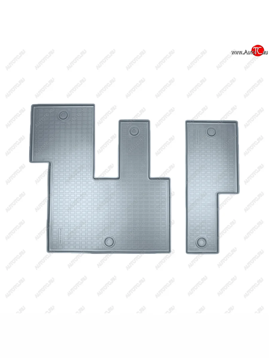 Коврики салона Norplast Unidec (3 ряд 8 мест) Hyundai Staria US4 (2021-2022) (серые)  в Самаре Самарской области