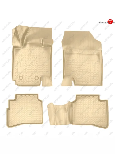 Коврики салона Norplast Unidec (бежевые) JAC JS4 (2021-2025)