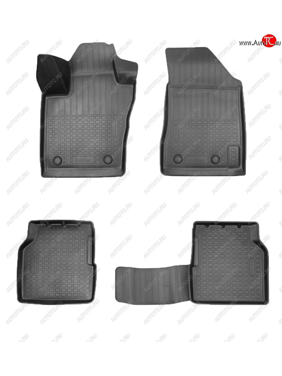 Коврики салона Norplast Unidec Jeep Compass MP дорестайлинг (2016-2022) (черыне)  в Перми Пермском крае