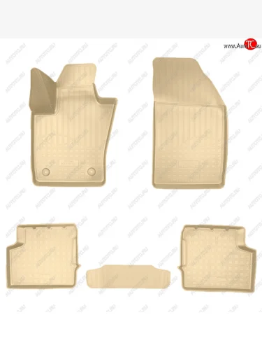 Коврики салона Norplast Unidec (бежевые) Jeep Renegade 1 BU дорестайлинг (2014-2020)