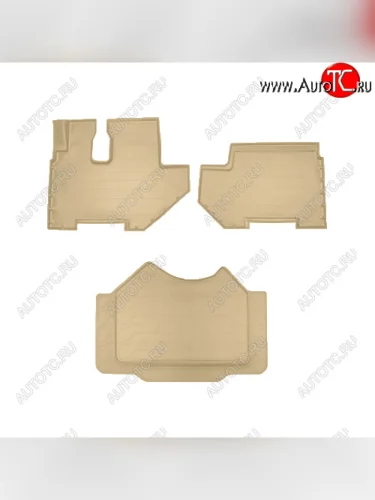 Коврики салона Norplast Unidec (бежевые) КамАЗ 54901 (2017-2025)