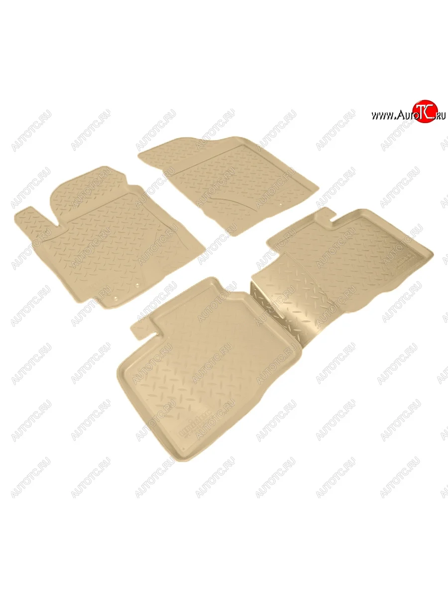 Коврики салона Norplast Unidec KIA Cerato 2 TD седан (2008-2013) (бежевые)  в Воронеже Воронежской области