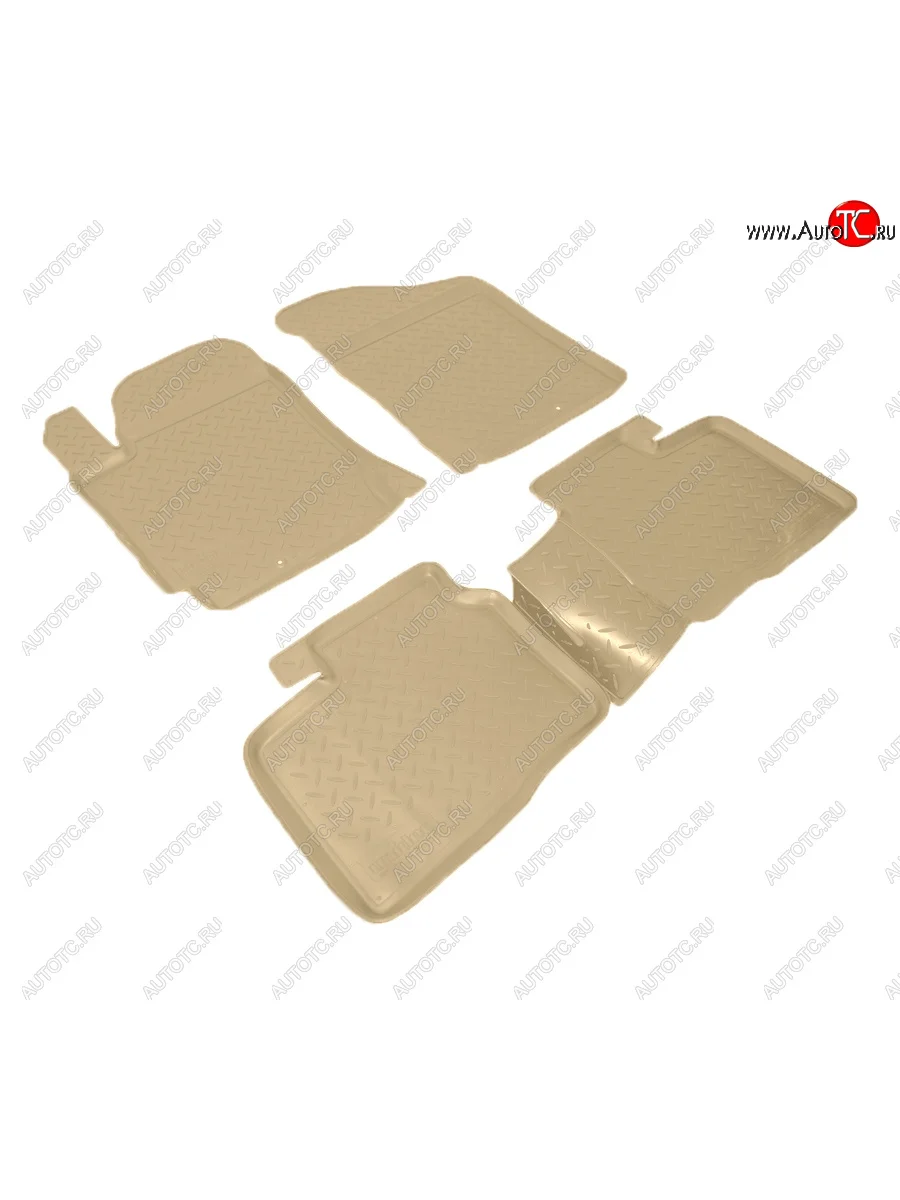 Коврики салона Norplast Unidec  KIA Cerato Koup (2008-2013) 1 TD (бежевые)  в Самаре Самарской области