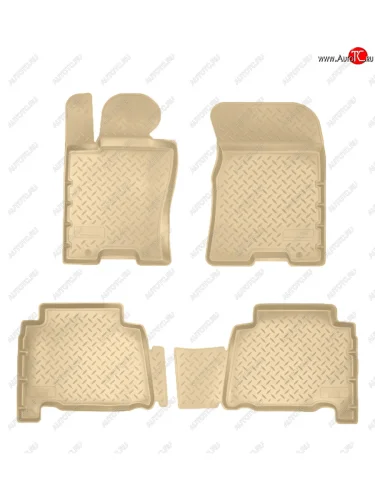 Коврики салона Norplast Unidec (5 мест) (бежевые) KIA Mohave HM рестайлинг (2017-2020)