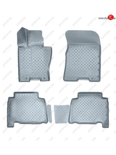 Коврики салона Norplast Unidec (с напольной педалью) KIA Mohave HM2 (2019-2022) (серые)