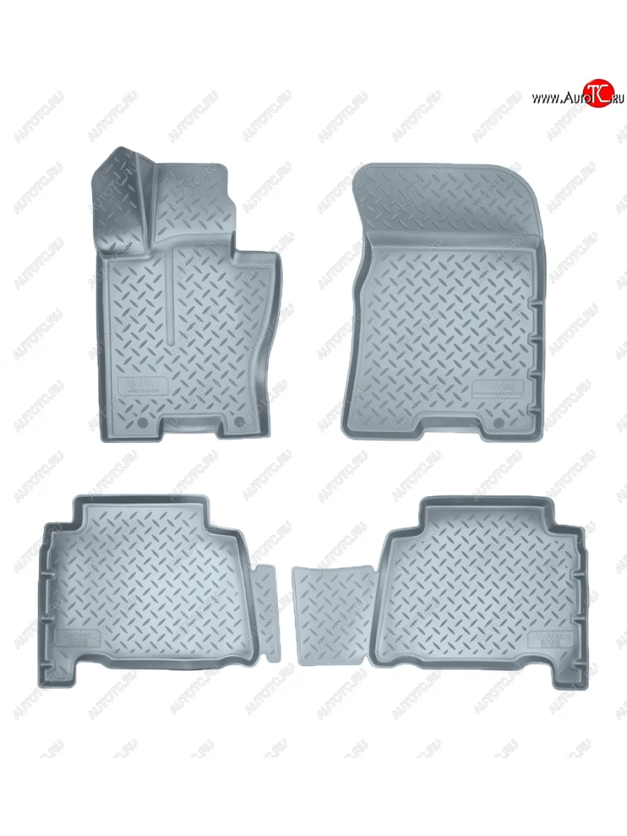 Коврики салона Norplast Unidec (с напольной педалью) KIA Mohave HM2 (2019-2022) (серые)  в Керчи Республика Крым