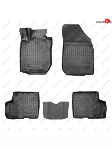 Коврики салона Norplast Unidec (5 мест) (черные) Лада ВАЗ Ларгус рестайлинг R90 (2021-2025)