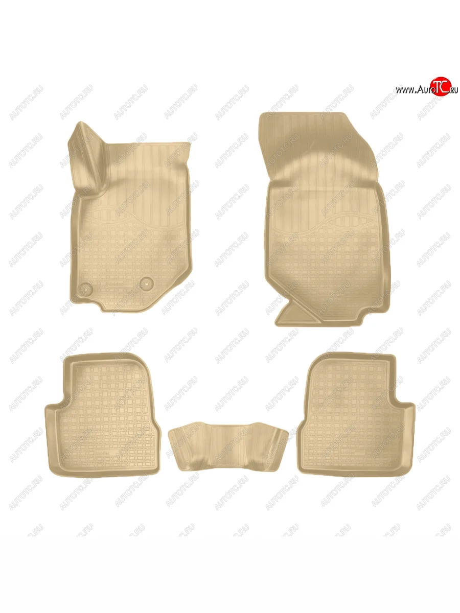 Коврики салона Norplast Unidec Opel Corsa F 5d (2019-2025) (бежевые)  с доставкой в г. Пермь