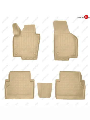 Коврики салона Norplast Unidec (бежевые) Seat Alhambra 7N дорестайлинг (2010-2015)