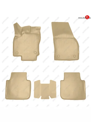 Коврики салона Norplast Unidec (бежевые) Seat Tarraco KN2 (2018-2025)