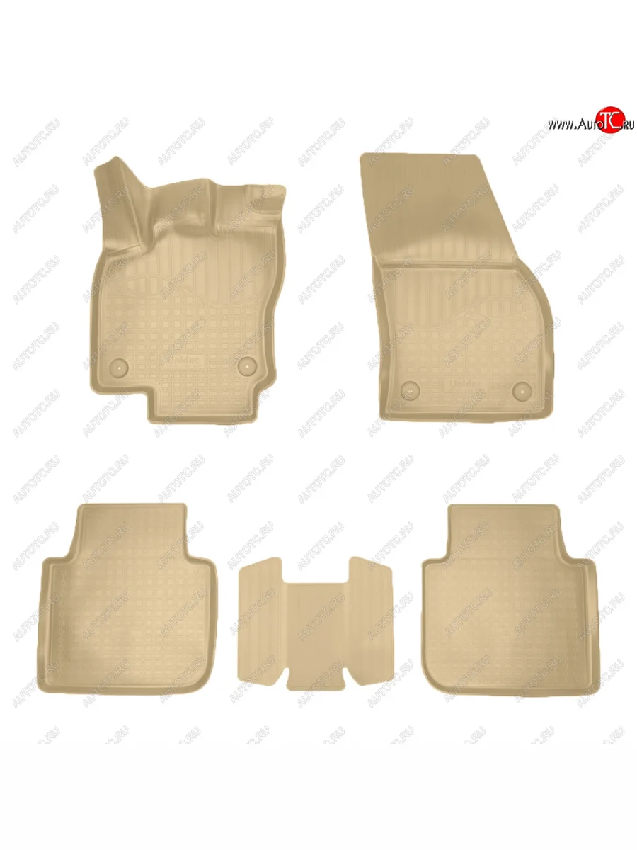 Коврики салона Norplast Unidec Seat Tarraco KN2 (2018-2025) (бежевые)  с доставкой в г. Керчь