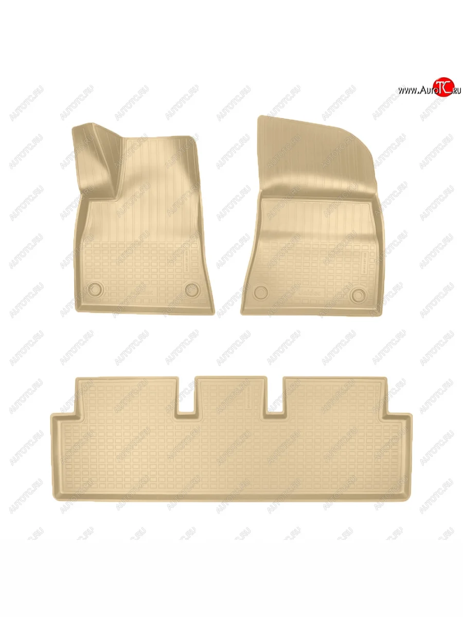 Коврики салона Norplast Unidec  Tesla Model 3 (2017-2025) (бежевые)  в Самаре Самарской области