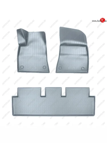 Коврики салона Norplast Unidec (серые) Tesla Model 3 (2017-2025)