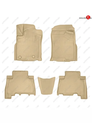 Коврики салона Norplast Unidec (бежевые) Toyota Land Cruiser Prado J150 1-ый рестайлинг (2013-2017)