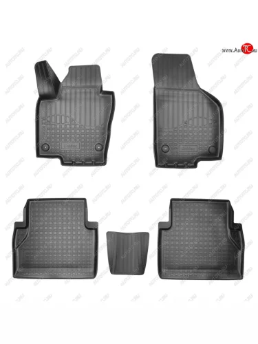 Коврики салона Norplast Unidec (черные) Volkswagen Sharan MK2,7N дорестайлинг (2010-2015)