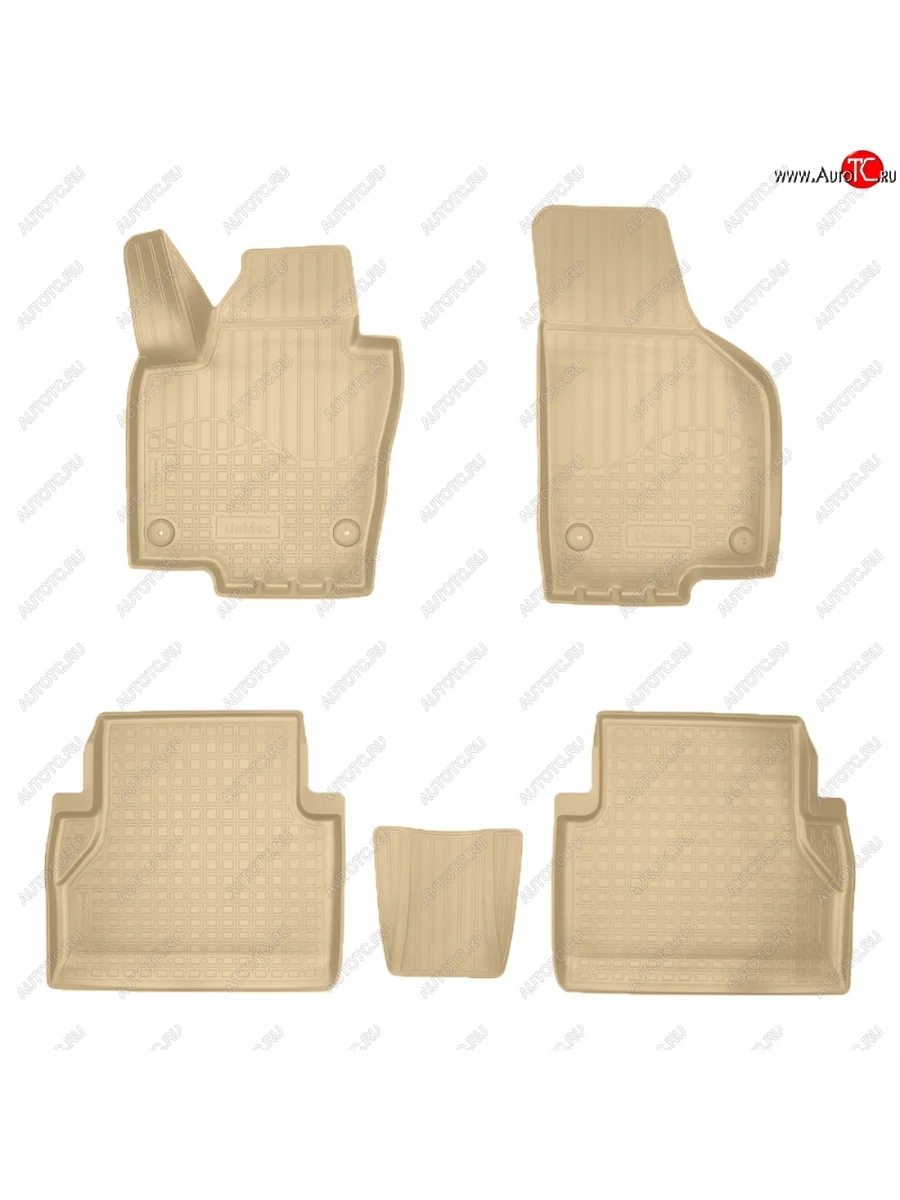 Коврики салона Norplast Unidec Volkswagen Sharan MK2,7N дорестайлинг (2010-2015) (бежевые)  в Перми Пермском крае