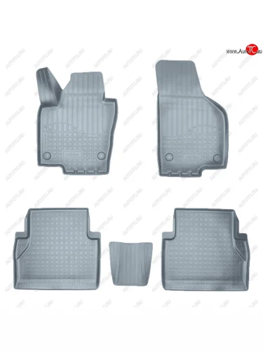 Коврики салона Norplast Unidec (серые) Volkswagen Sharan MK2,7N дорестайлинг (2010-2015)