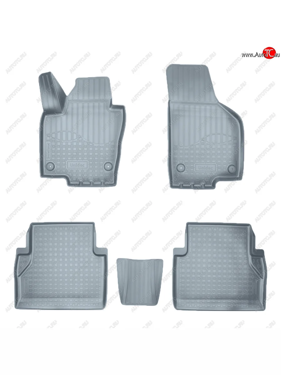 Коврики салона Norplast Unidec Volkswagen Sharan MK2,7N дорестайлинг (2010-2015) (серые)  в Перми Пермском крае