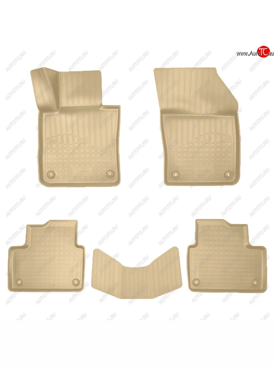 Коврики салона Norplast Unidec  Volvo S60 (2018-2025) (бежевые)  в Самаре Самарской области