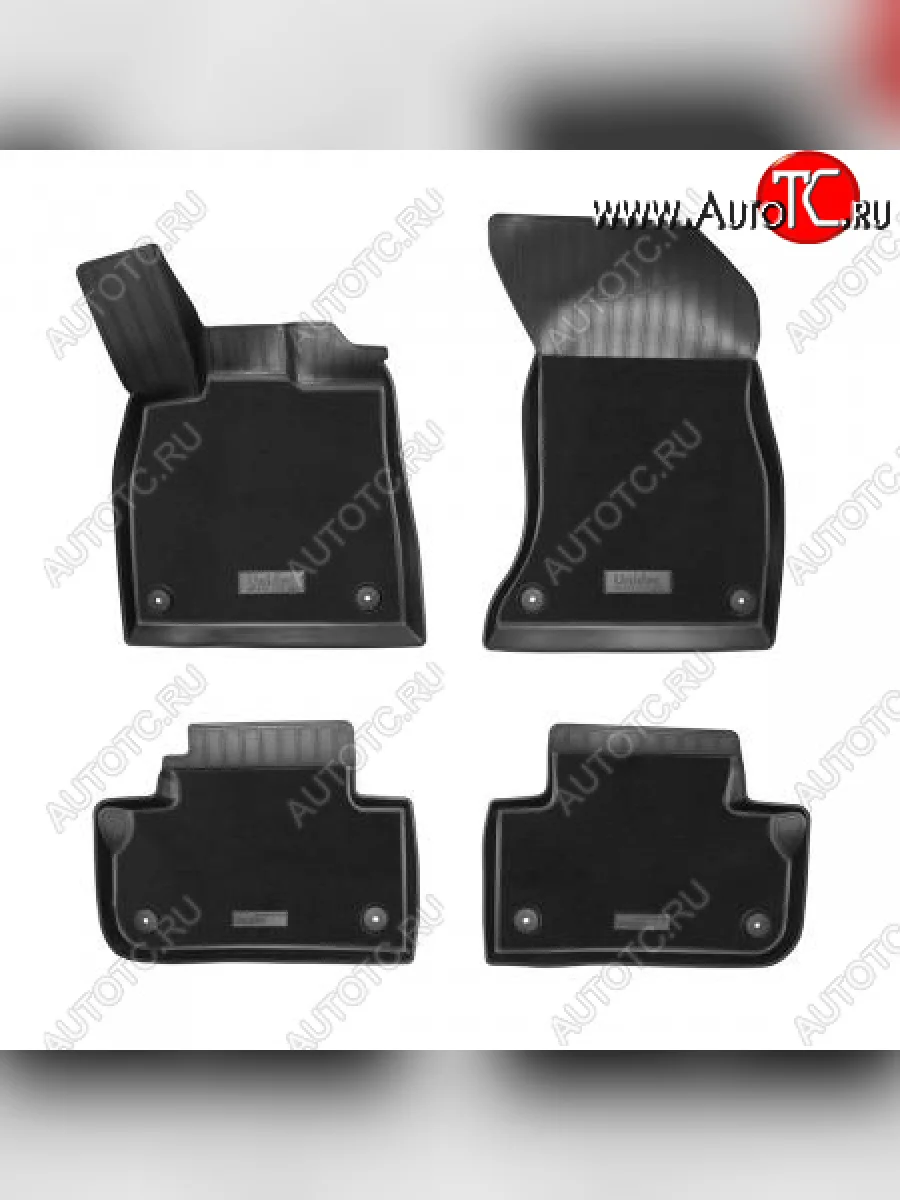 Комбинированые коврики салона Unidec (полиуретан с текстильным покрытием) Audi Q5 FY дорестайлинг (2017-2020)  с доставкой в г. Керчь