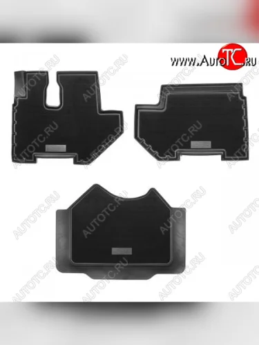 Комбинированые коврики салона Unidec (полиуретан с текстильным покрытием) КамАЗ 54901 (2017-2025)