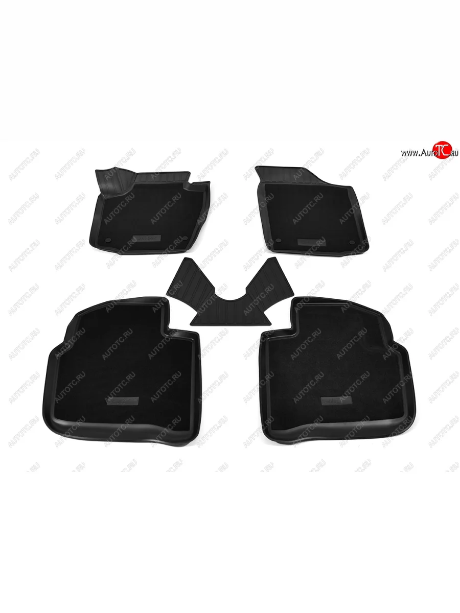 Комбинированые коврики салона Unidec (полиуретан с текстильным покрытием) Seat Toledo Mk4 хэтчбэк 5 дв. (2011-2018)  с доставкой в г. Пермь