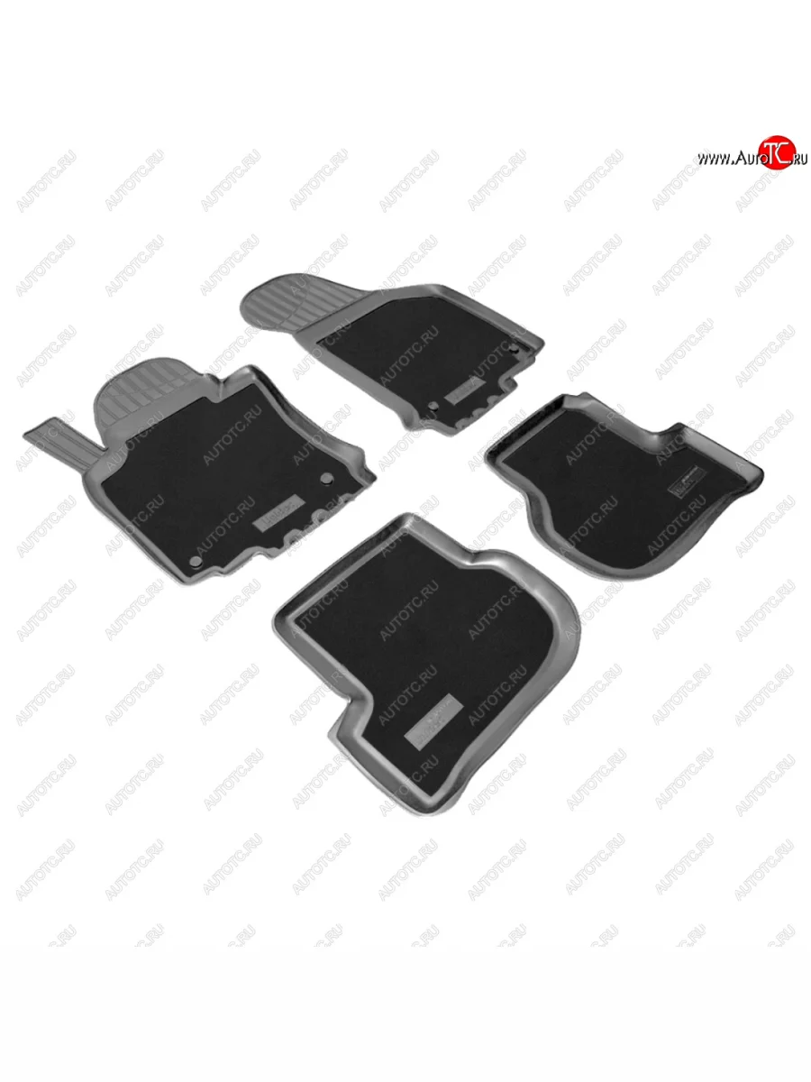Комбинированые коврики салона Unidec (полиуретан с текстильным покрытием) Skoda Octavia A5 дорестайлинг универсал (2004-2008)  в Перми Пермском крае